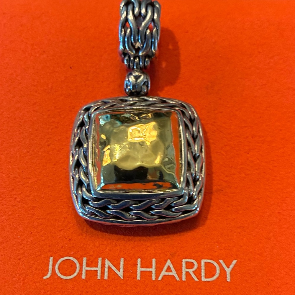John Hardy Palu 22K & Sterling Silver Classic Wheat Pendant